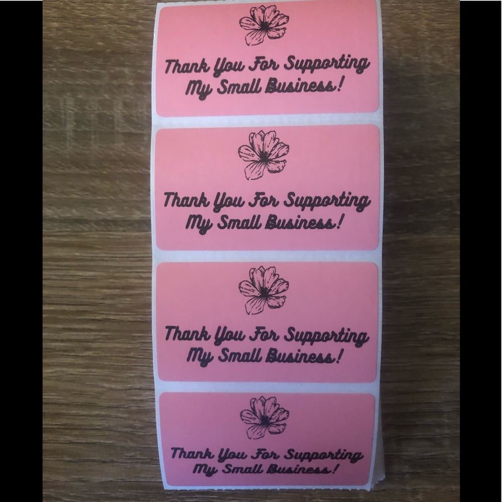 Thank You For Supporting My Small Business Stickers
